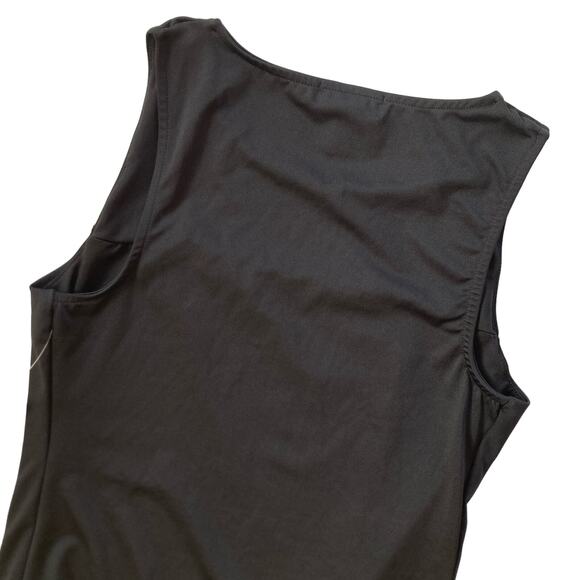 NEW Aqua Bodysuit Fitted Black Spandex Size Large - Picture 4 of 6